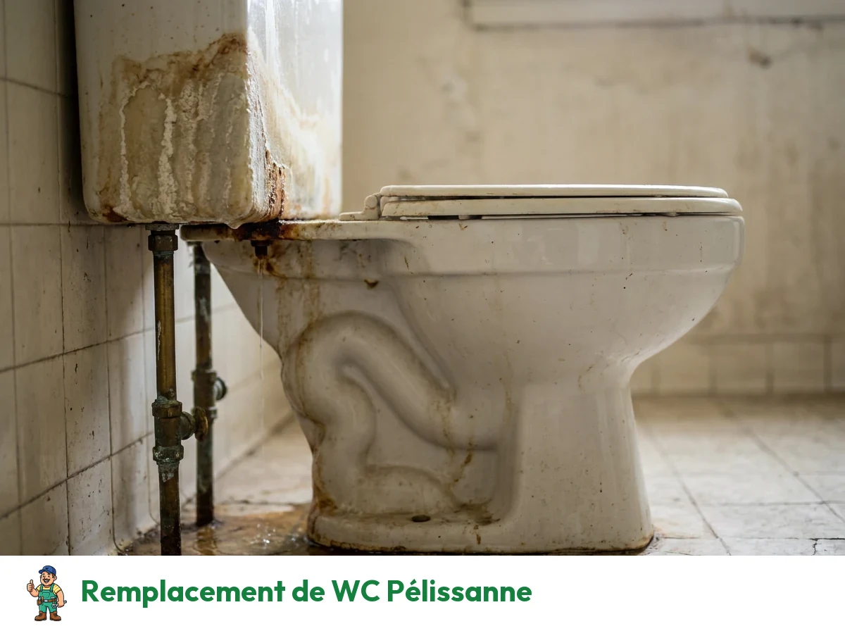 Remplacement de WC à Pélissanne