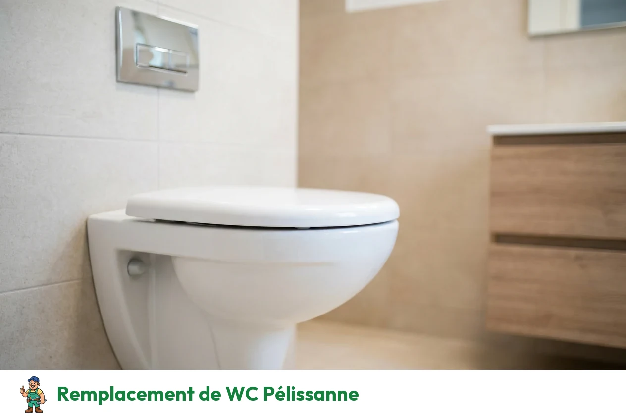Remplacement de WC à Pélissanne