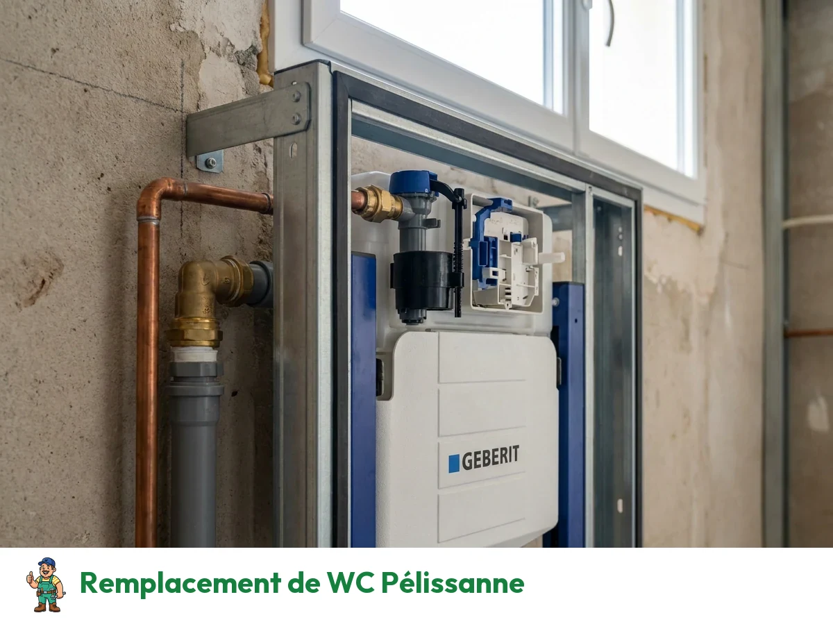 Remplacement de WC à Pélissanne