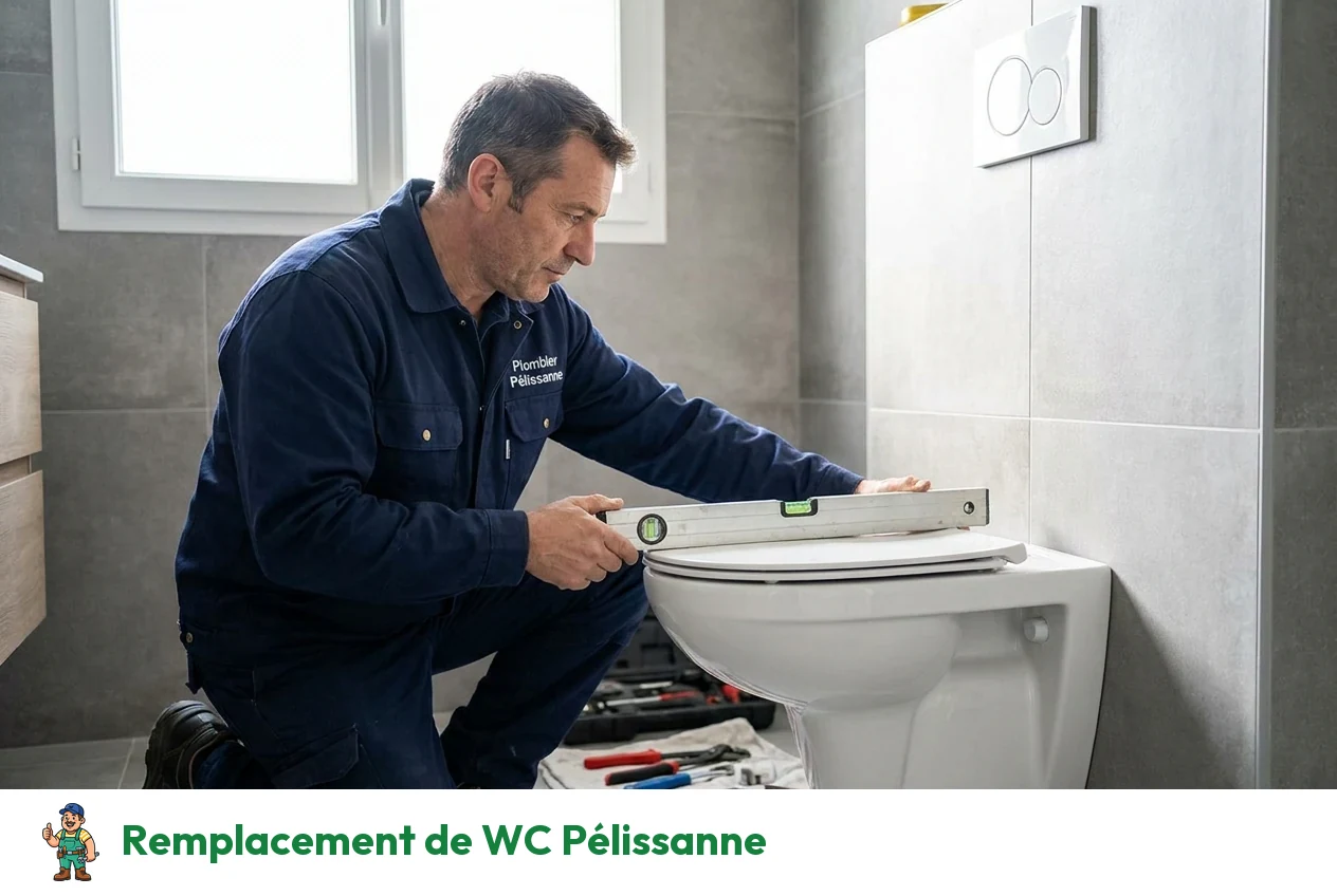 Remplacement de WC à Pélissanne